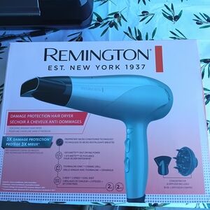 Remington Turquoise Hair Dryer with Attachments